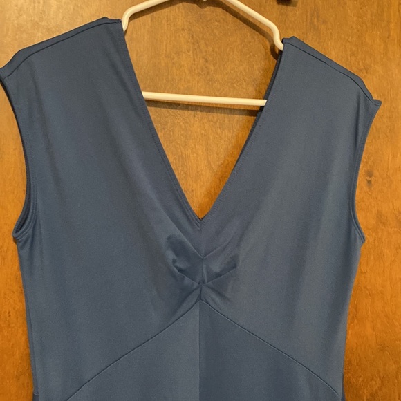 PATAGONIA dress. Blue / gray nylon and spandex stretch. Great for travel! Size M - Picture 4 of 6